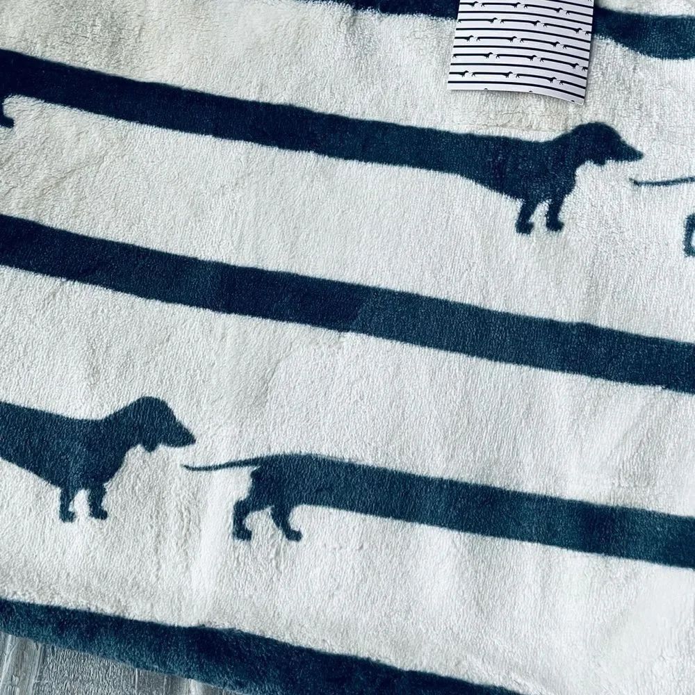Plush Dachshund Dog Long Dog Print Pet Throw Blanket